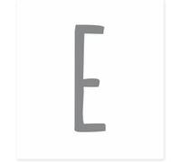 Sticker de décoration murale Lettre E - Gris GRIS G