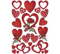 Sticker DECOR 'Coeurs & Lettres', gravure en argent