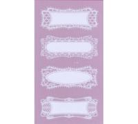 Sticker Dentelle Rectangle 8 Pièces