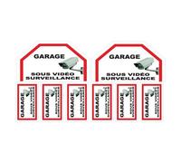 Sticker Dissuasifs Pour Alarme Et Video Surveillance Garage