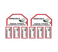 Sticker Dissuasifs Pour Alarme Et Video Surveillance Immeuble