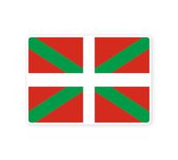 Sticker drapeau ESPAGNE PAYS BASQUE communaute autonome espagnol autocollant (S : 10cm x 7cm)