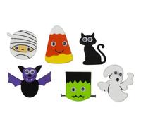 Sticker En Mousse Monstre Halloween 4,2 Cm 12 Pièces