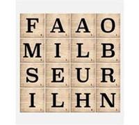 Sticker Relief Lettres 41x41cm Noir