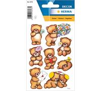 Herma Étiquettes pour bijoux – motif ourson avec fleurs – 3 feuilles
