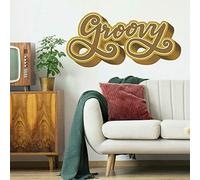 Sticker géant Groovy Retro repositionnable