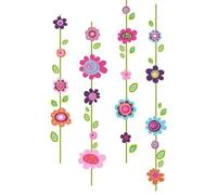 Sticker géant - ROOMMATES - GUIRLANDES DE FLEURS - Repositionnable - 25x5cm - Décoration murale enfant