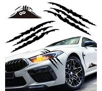 Sticker Griffe de Monstre, 3 Pièces Autocollant De Voiture Monster Scratch Stripe Decal Imperméable à l'eau Monster Scratch Stripe Decal avec des Autocollants Décoratifs de Voiture de Monstre Voyeur