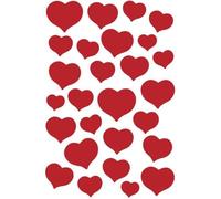 Sticker MAGIC 'Coeurs rouges', Stone