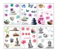 Sticker illustratif ""Zen"" 30X40 - Atmosphera Créateur d'intérieur