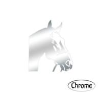 Sticker Logo Tête De Cheval Adhésif 1550autocollant - Plusieurs Coloris Argenté 10