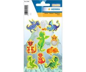 Sticker MAGIC 'Dragons', en plastique, fluo