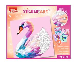 Sticker maped rose