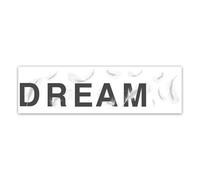 Sticker moderne Dream - 70 x 20 cm - Blanc et noir