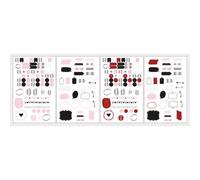 Sticker Mots + Icônes, Fsc Mixcred, À Motifs, 4feuilles