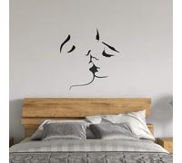 Sticker Mural 3d Kiss - Art Mural - Motif De Baiser Mignon - Pour Le Salon, La Chambre, Le Canapé, L'arrière-Plan De La Télévision, La Décoration Murale À Faire Soi-Même