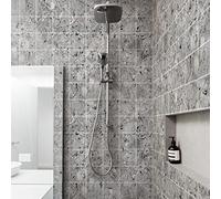 Sticker Mural Carrelage adhésif Cuisine Salle de Bain - 60 Stickers Carreaux DE Ciment MARBRE DE SAN Vicente - 60stickers15x15cm