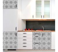 Sticker Mural Carrelage adhésif Cuisine Salle de Bain - 60 Stickers Carreaux DE Ciment Meuble GARSEA - 60stickers15x15cm