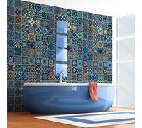 Sticker Mural Carrelage adhésif Cuisine Salle de Bain - 60 Stickers CARRELAGES AZULEJOS CECILIANO - 60stickers15x15cm