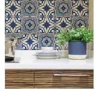 Sticker Mural Carrelage adhésif Cuisine Salle de Bain - 9 STICKERS CARRELAGES AZULEJOS SÉRGIO - 9stickers15x15cm