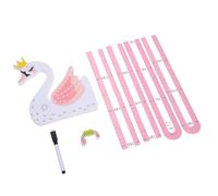 Sticker Mural de Mesure de Hauteur Animaux 3d pour Garçon et Filles | Rose, Papier, Motif Animalier Coloré, Facile à Appliquer Retirer, Usage Chambre D’garçon et Filles ou Parc