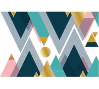 Sticker mural – Décoration de chambre à coucher/salon – Immense sticker mural représentant des montagnes scandinaves (Tonga) – 100 x 150 cm