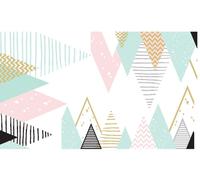 Sticker mural – Décoration de chambre à coucher/salon – Immense sticker mural représentant la chaîne de montagnes scandinave de l'Atlas – 120 x 200 cm