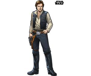 Sticker mural Disney Star Wars Han Solo XXL gris, marron et beige crème - 612424 - 127 x 196 cm