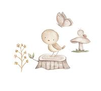 Sticker mural en PVC pour chambre d'enfant, chambre de bébé, forêt, animaux, autocollants, pour filles, garçons, bébés (#5)