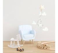 Sticker Mural Enfant Petit Éléphant Multicolore TU