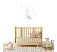 Sticker Mural Enfant Petit Lapin Dreams Multicolore TU