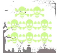 Sticker mural Halloween - Glow in the Dark | Chauve-souris de vampire Hex | Lumières lumineuses autocollantes, amovibles, absorbantes de la lumière, pour la décoration des accessoires de fête à la