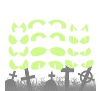 Sticker mural Halloween - Glow in the Dark | Chauve-souris de vampire Hex | Lumières lumineuses autocollantes, amovibles, absorbantes de la lumière, pour la décoration des accessoires de fête à la