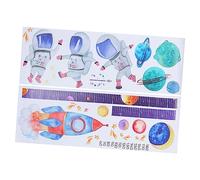 Sticker Mural Hauteur Garçon et Filles Astronaute, Toise Autocollante | Pvc 1 Set, Décor Chambre Garçon et Filles et Crèche, Mesureur Mural Amovible, Qualité D'image Fine