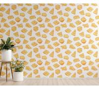 Sticker Mural Meuble 3D Impermeable Jaune Vintage Retro Colore 45x500cm | Sticker mural facile a poser, sans outil. Motif 3D en Jaune, Impermeable. Optimal pour les locations, sans residu.