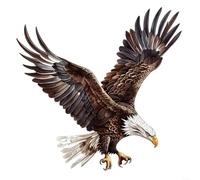 Sticker mural motif aigle pour salon, chambre, salle de t bureau