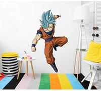 Sticker mural Motif Dragon Ball Super Goku Super Saiyan Bleu 87x150cm