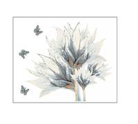 Sticker Mural Papillon Et Fleur Vibrants ¿ Décoration Chic Pour Salon, Chambre Et Chambre D'enfant