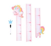 Sticker Mural Pvc Toise de Croissance, Mesure Hauteur, Garçon et Filles | Décor Mural Chambre Bébé, Motif Animaux Dessinés, 1 Set, Amovible, Imperméable