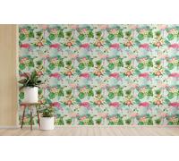 Sticker Mural Salle de Bain Nature Flamant Impermeable Epais 45x200cm