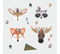 Sticker mural Sommeil Pays des forêts Animaux