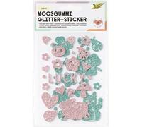 Sticker pailleté en caoutchouc mousse 'Rainbow'