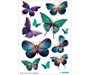 Sticker pailleté MAGIC Papillons violet