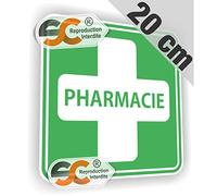 Sticker Pharmacie 20 cm / 20 cm- Autocollant Croix Premier Secours Boite Trousse Urgence Médicament