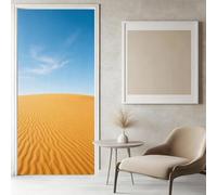 Sticker Porte Désert Papier Peint, Paysage Désertique Autocollant Poster Auto-Adhésif, Chambre Salon Salle de Bain Affiche Art Décor Mural 3D Stickers Porte 95 x 215 cm w.7578