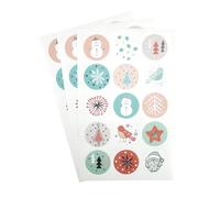 Sticker Rond Avec Foil Spécial Emballage 2,5 Cm 45 Pièces