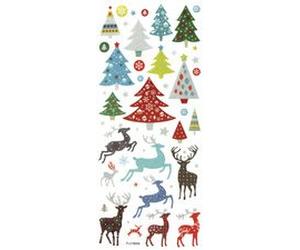 Sticker scintillant de Noël CHRISTMAS