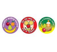 Sticker Solutions Lot de 54 autocollants pour manger sainement