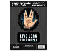 Sticker Star Trek autocollants en vinyle auto-adhésifs « Live Long and Prosper », ensemble d'autocollants emblématiques Star Trek pour ordinateur portable, voiture ou gourde