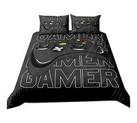 Sticker Superb. Parure de lit 1/2 Personne,3D Créatif Gamepad Gamer Housse de Couette Console de Jeu Manette Garçon Enfant Adolescents Ensemble de Literie et Taie d'oreiller (Couleur D,140 x 200 cm)